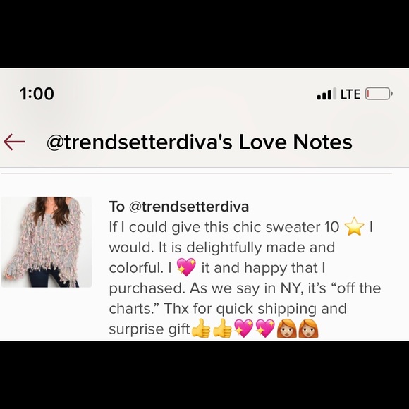 LAST 1! UNICORN RAINBOW FRINGE SWEATER TOP - Picture 3 of 8